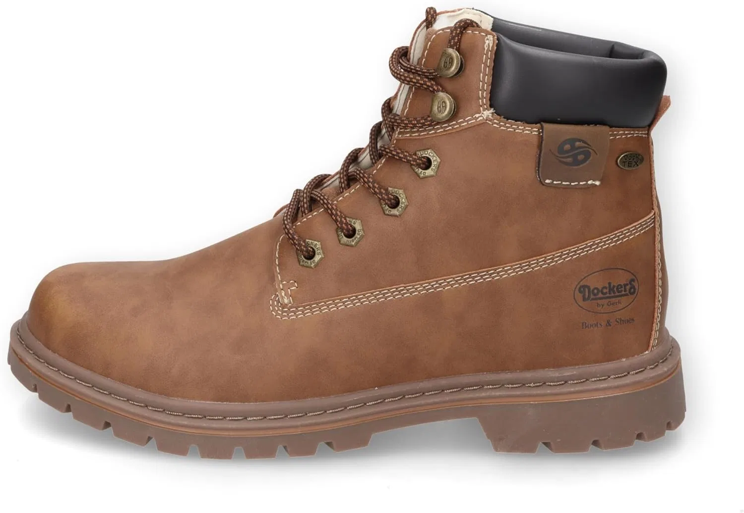 Ботинки Dockers by Gerli Men's Outdoor Shoes, Men's Sports & Outdoor Shoes, Interchangeable Footbed, Water-Repellent, Warm Lined, Cognac 470 — фото 2