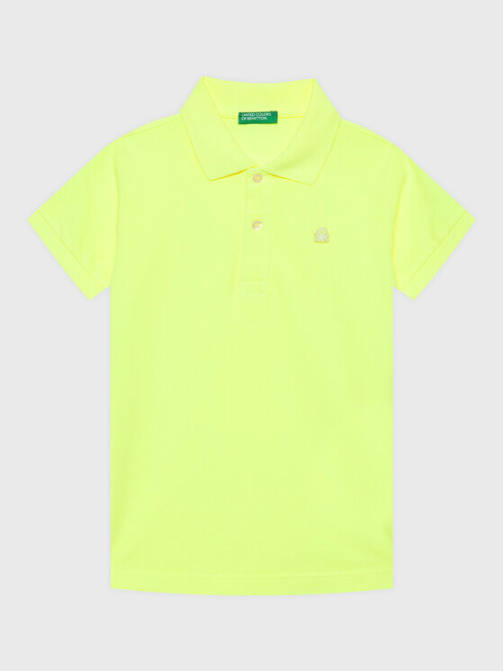 

Рубашка-поло узкого кроя United Colors Of Benetton, желтый