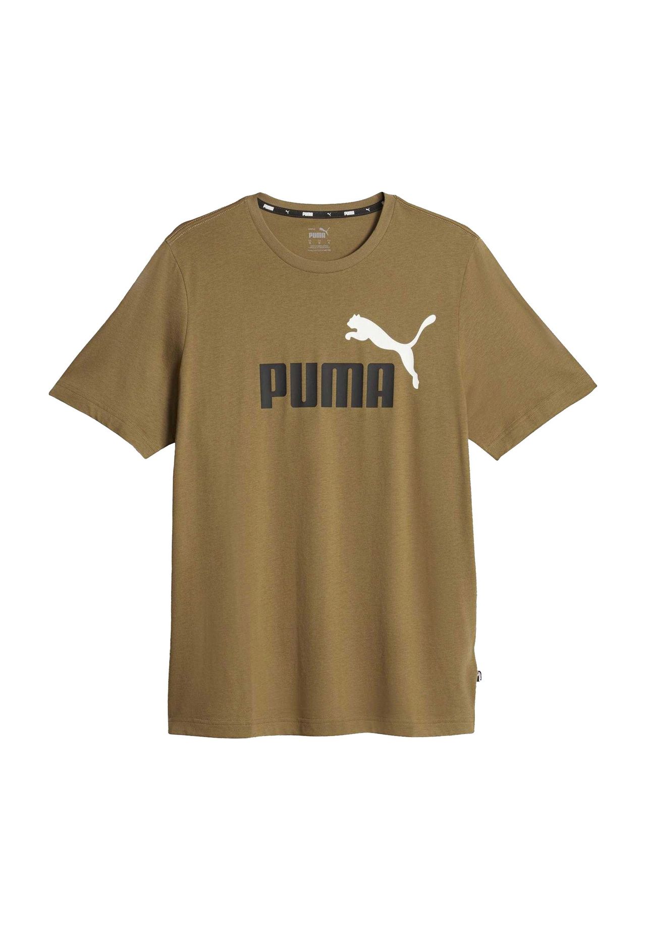 

Мужская хлопковая футболка с логотипом PUMA, цвет Chocolate Chip