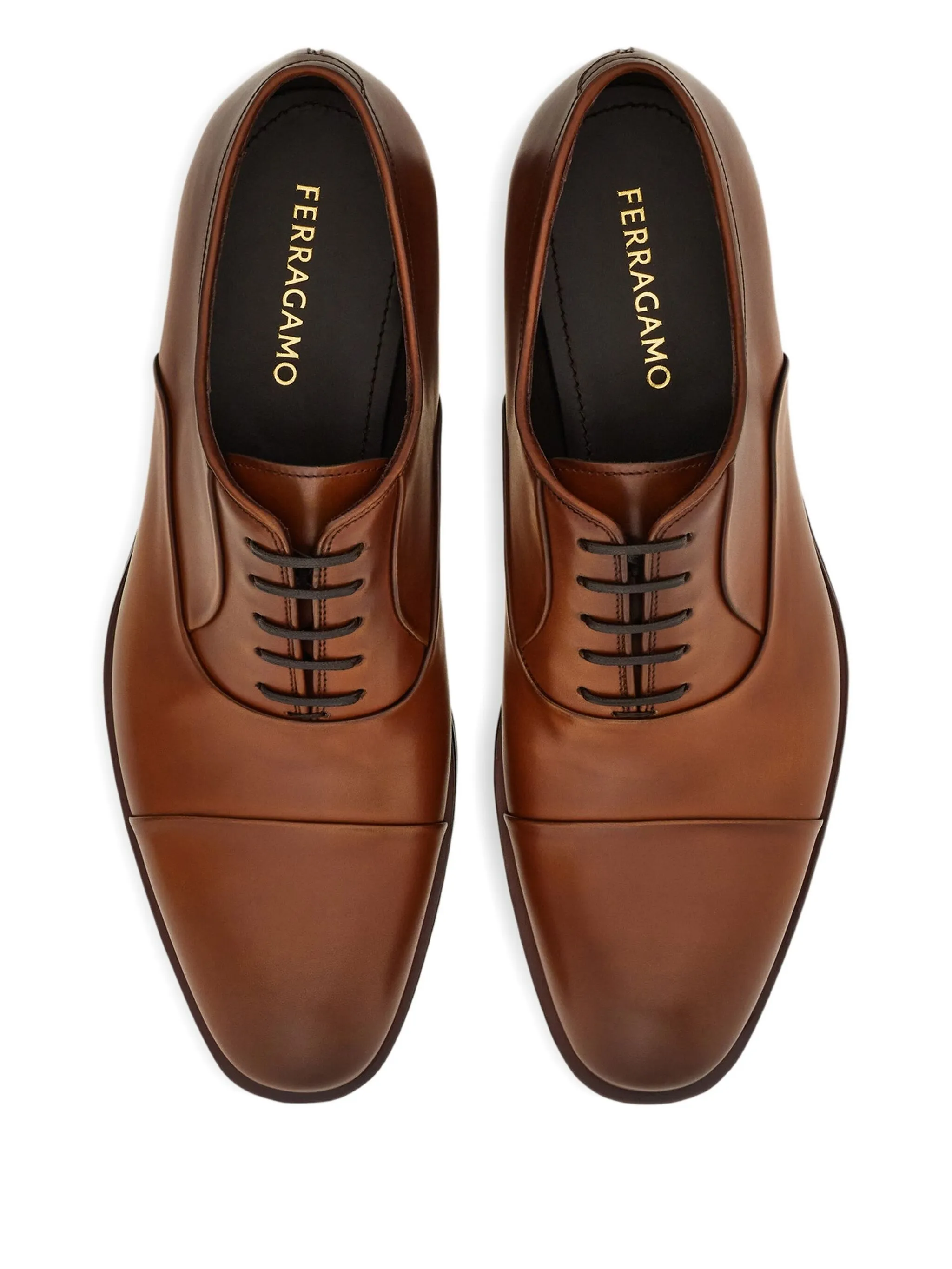 Туфли оксфорды Ferragamo, коричневый — фото 3