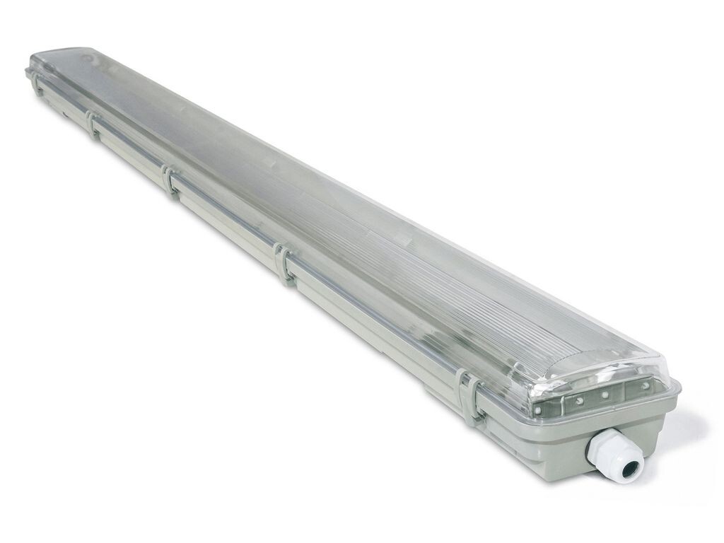 

Люминесцентные лампы KOLORENO LED T8, серые - 2х120см, 102х1260х63мм, серый