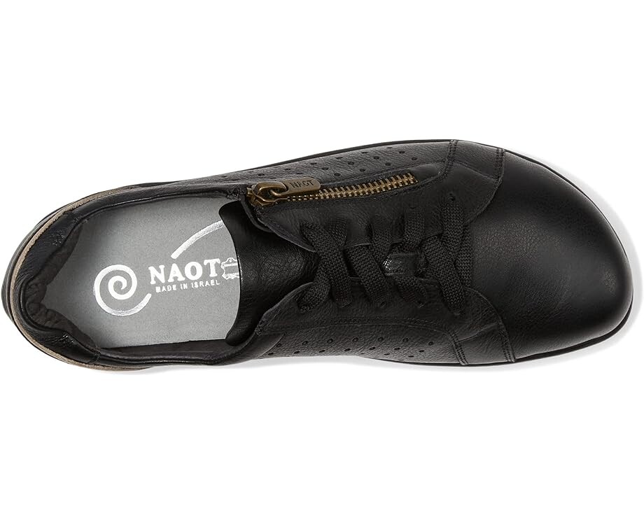 Кроссовки Naot Moko, цвет Soft Black Leather/Khaki Beige Leather — фото 2