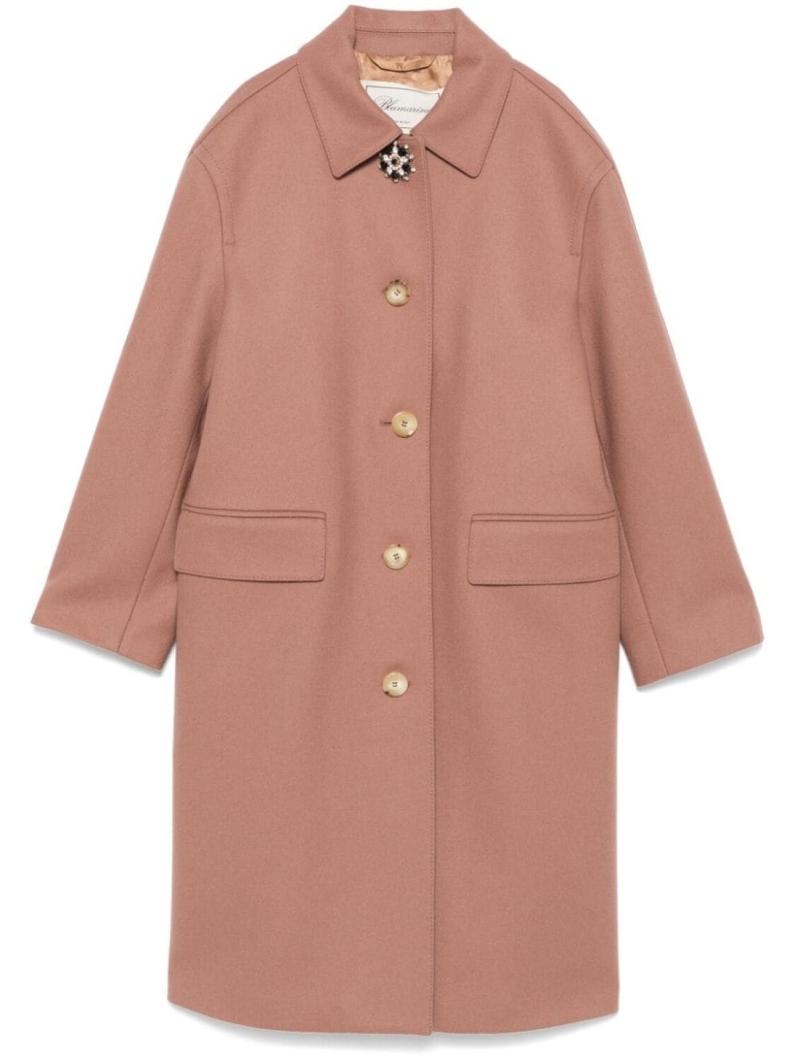 

Blumarine пальто со стразами, розовый