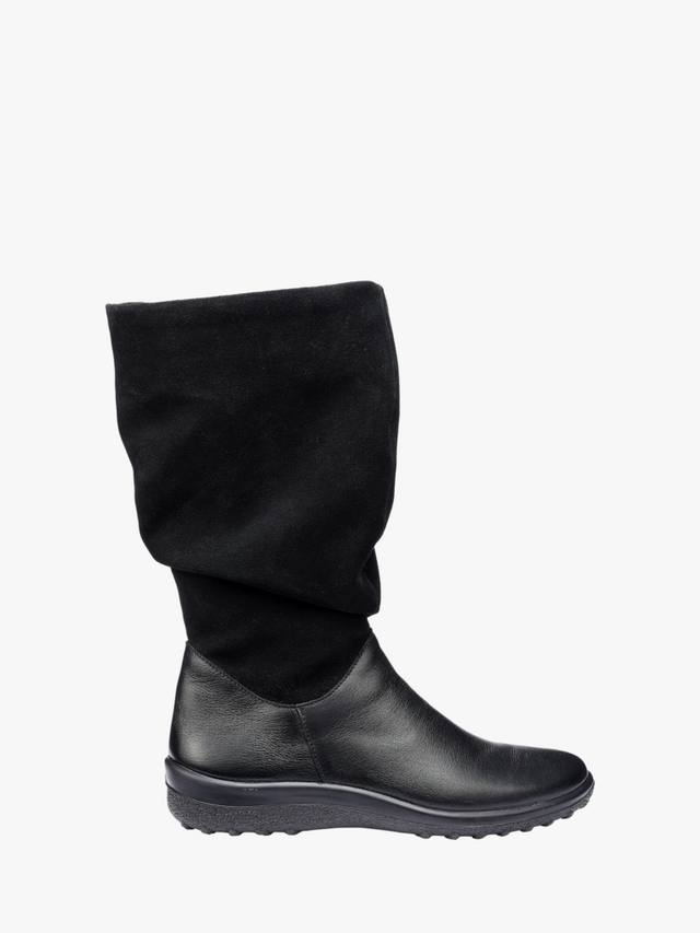 Mystery Extra Wide Fit кожаные сапоги до икры Hotter, Black