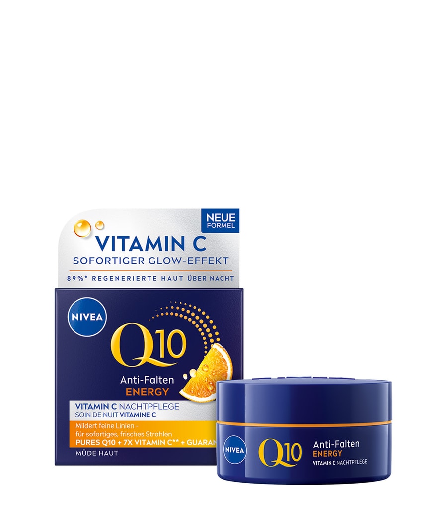 

Ночной крем NIVEA Q10 Energy Anti-Falten Nachtpflege, 50 ml