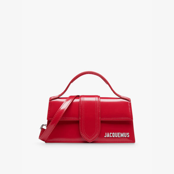 

Сумка Le bambino из лакированной кожи с верхней ручкой Jacquemus, красный