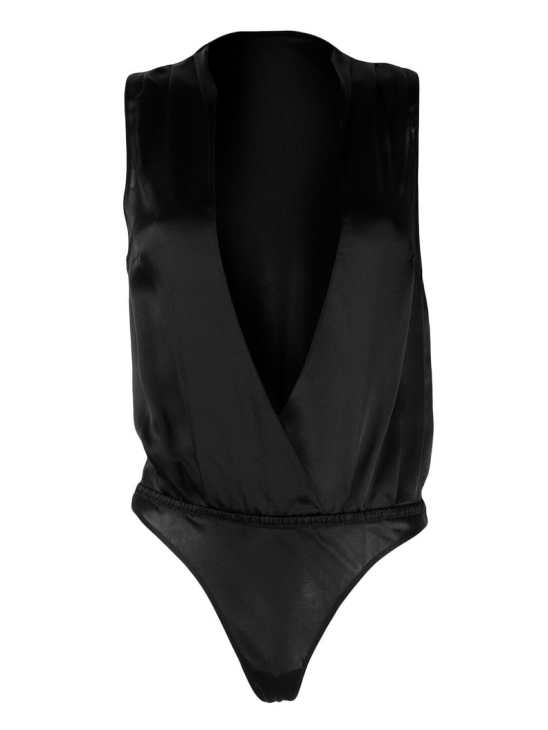 

Maison Close боди с V-образным вырезом, черный