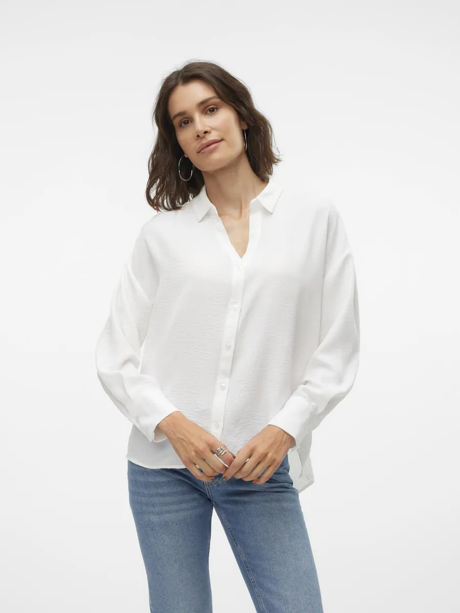 

Блуза с длинными рукавами Vero Moda "VMMELANEY QUEENY LS SHIRT WVN NOOS", белый