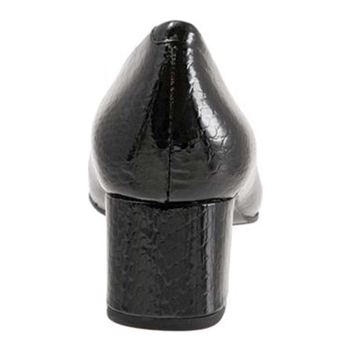 Туфли-лодочки Trotters Kari Pump Женские 8.5 Черная кожа наппа Острый нос Блок каблук ZPO3212 — фото 3