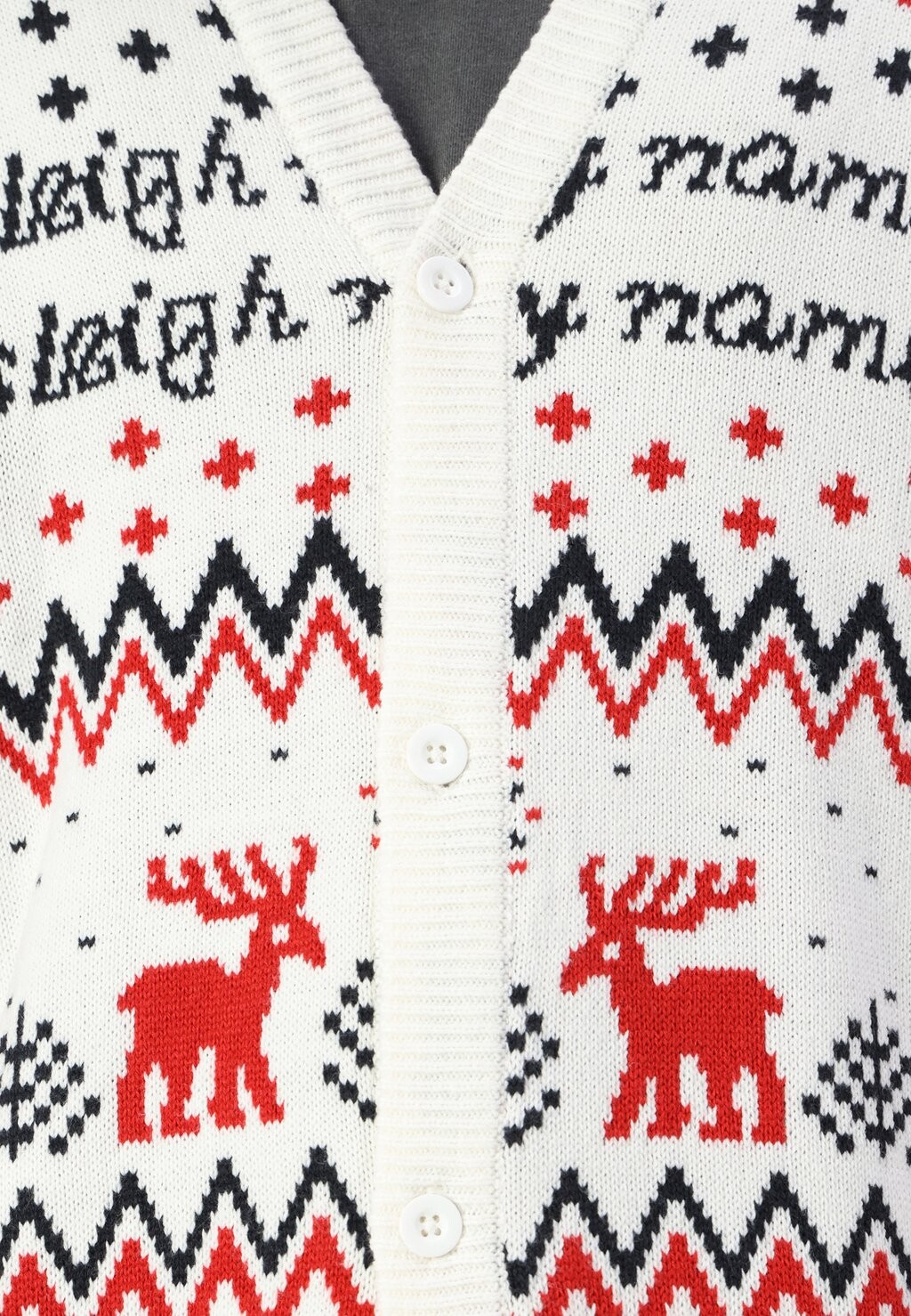 

Кардиган ONSXMAS ALLOVER CARD UNISEX Only & Sons, молочный