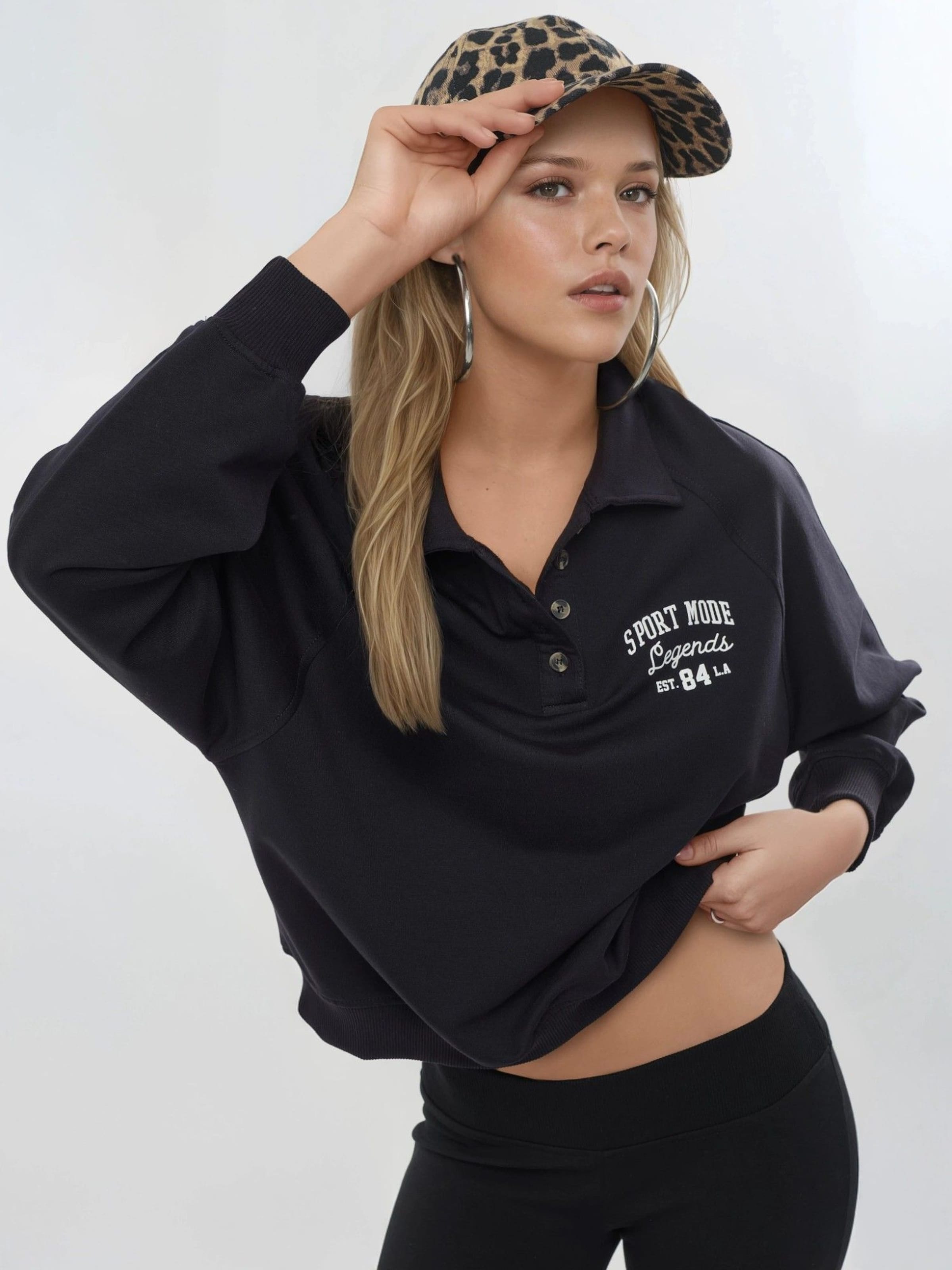 

Busem Свитшот в цвете Marine Blue, Синий, Busem Свитшот в цвете Marine Blue