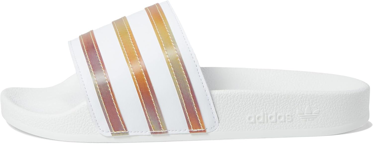 Шлепанцы adidas унисекс-детские Adilette, белый — фото 4