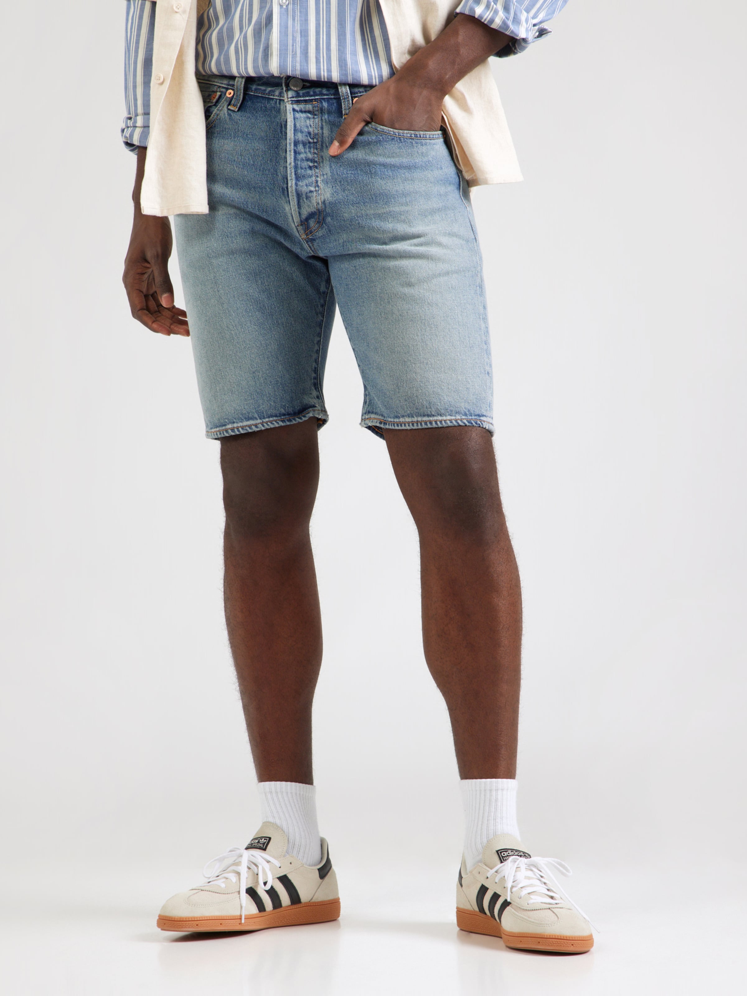 LEVI'S  Джинсовые шорты '501 Original Shorts' в синем дениме, Slim fit — фото 3