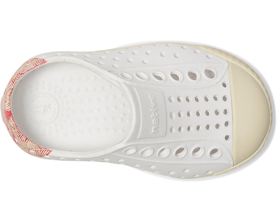 Детские кроссовки Native Shoes Jefferson Block (Toddler) Native Shoes Kids, Shell White/Bone White/Popsicle Palm Block — фото 2