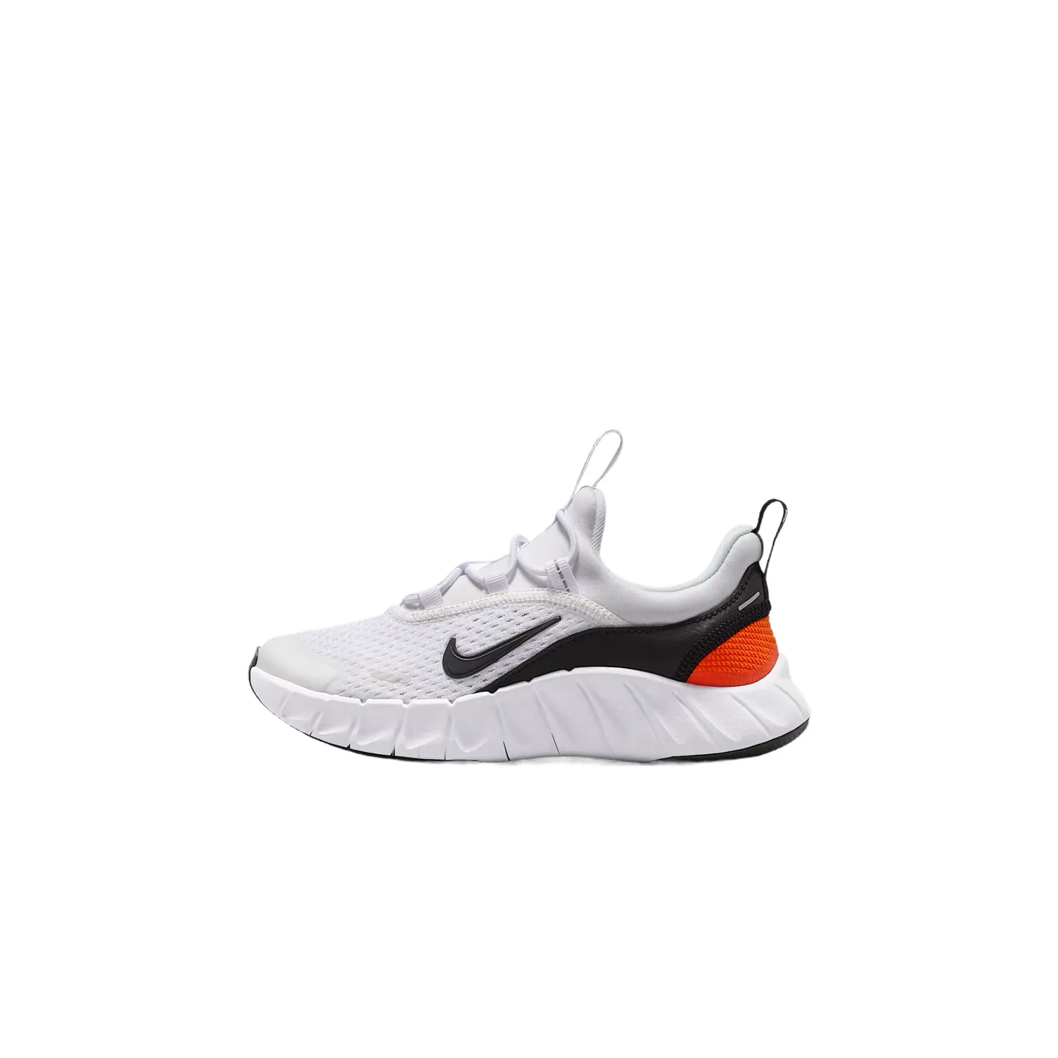 Детские кроссовки low top для бега Nike, White/Safe Orange/Black