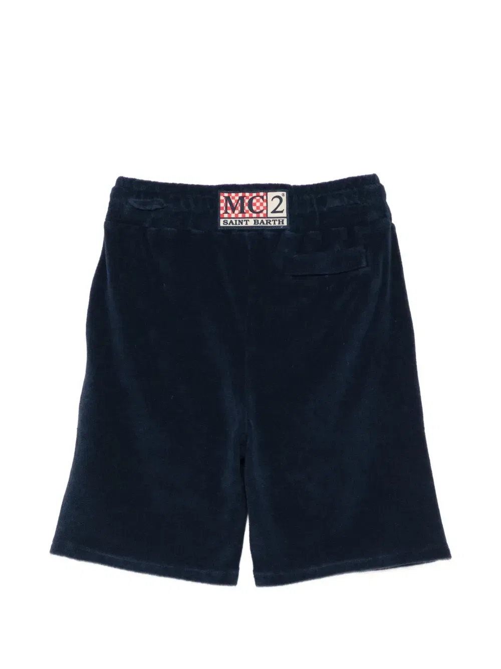Шорты Randle Sponge Jr из махровой ткани на шнурке MC2 Saint Barth Kids, синий — фото 2