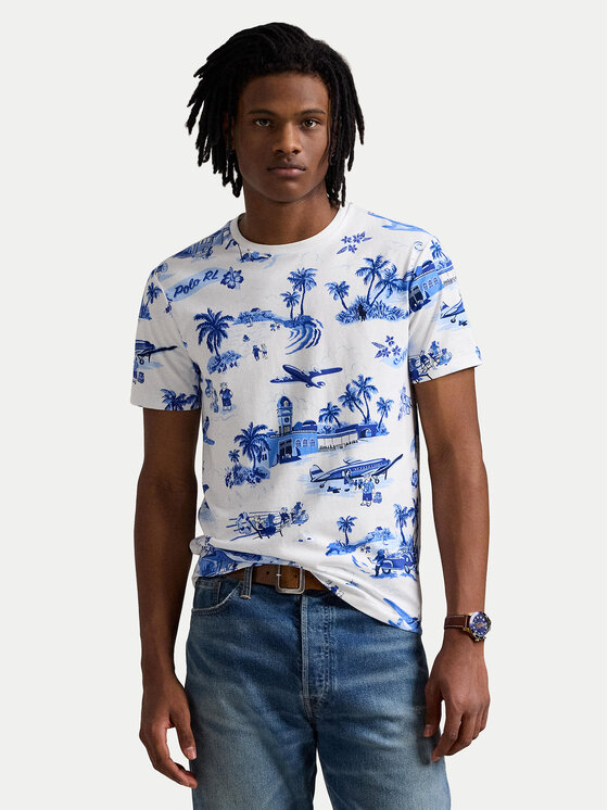 

Футболка облегающего кроя на заказ 710963814001 Polo Ralph Lauren, синий