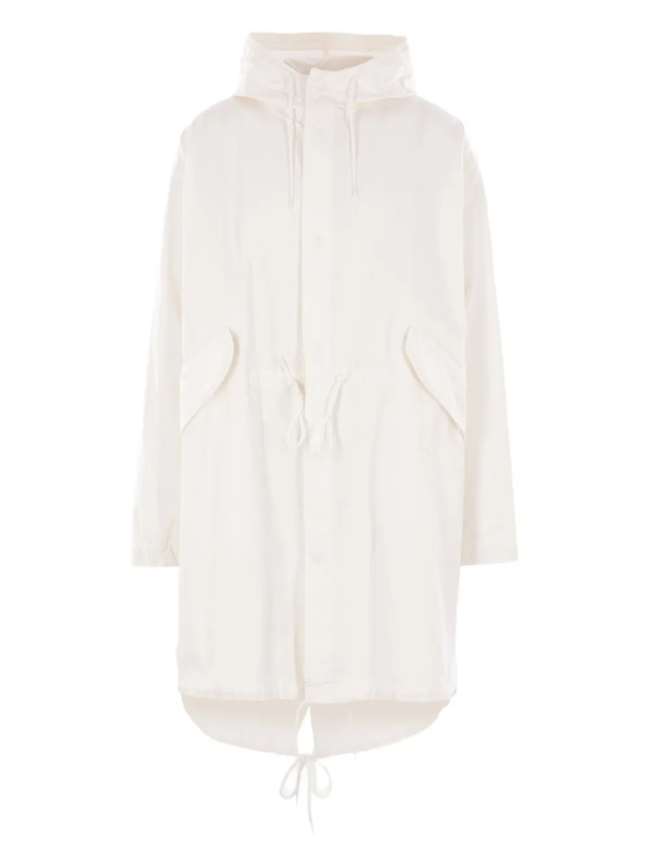 

Парка с капюшоном и завязками MM6 Maison Margiela, белый