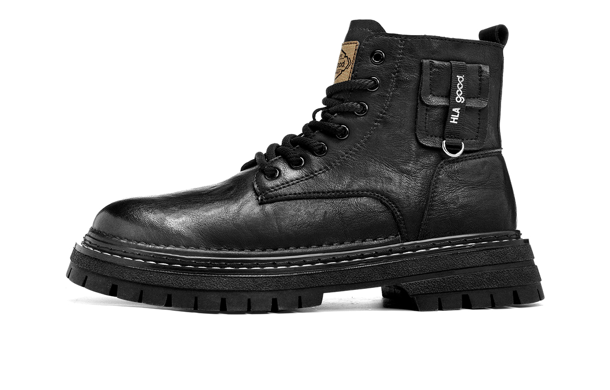 

HLA Ботинки Martin мужские, черные, бронзовые