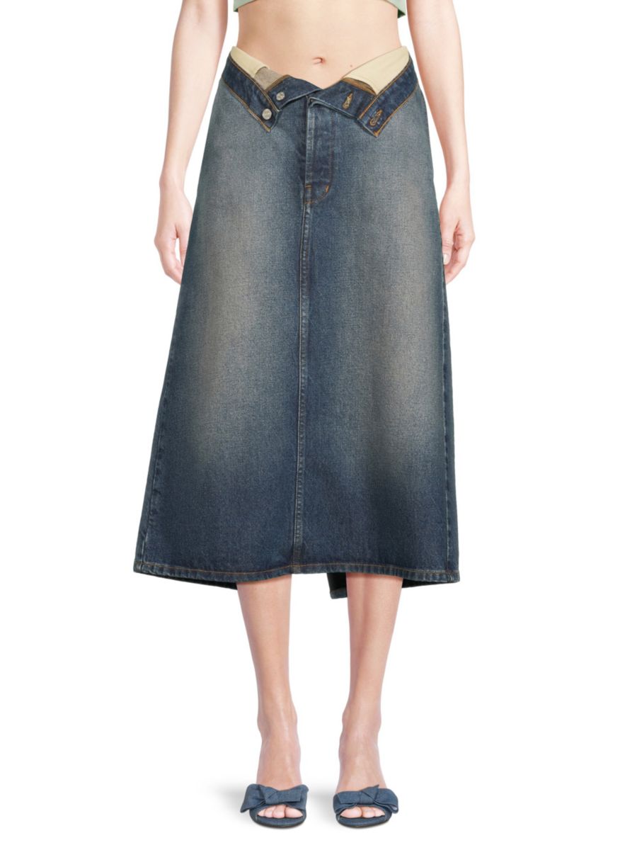 

Юбка миди Madison Denim EB Denim, цвет Blue Dream