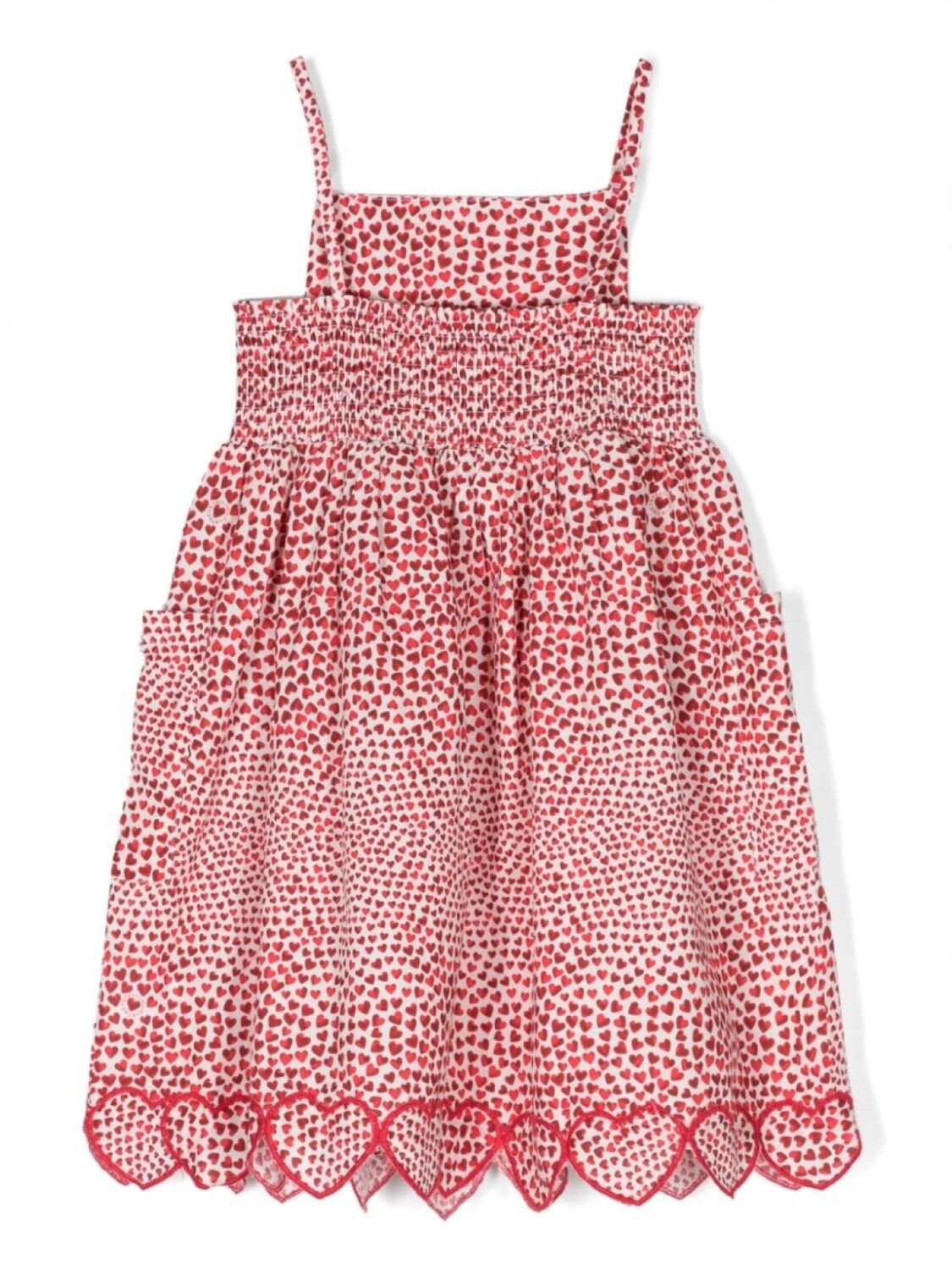 Stella McCartney Kids платье миди с принтом, красный — фото 2