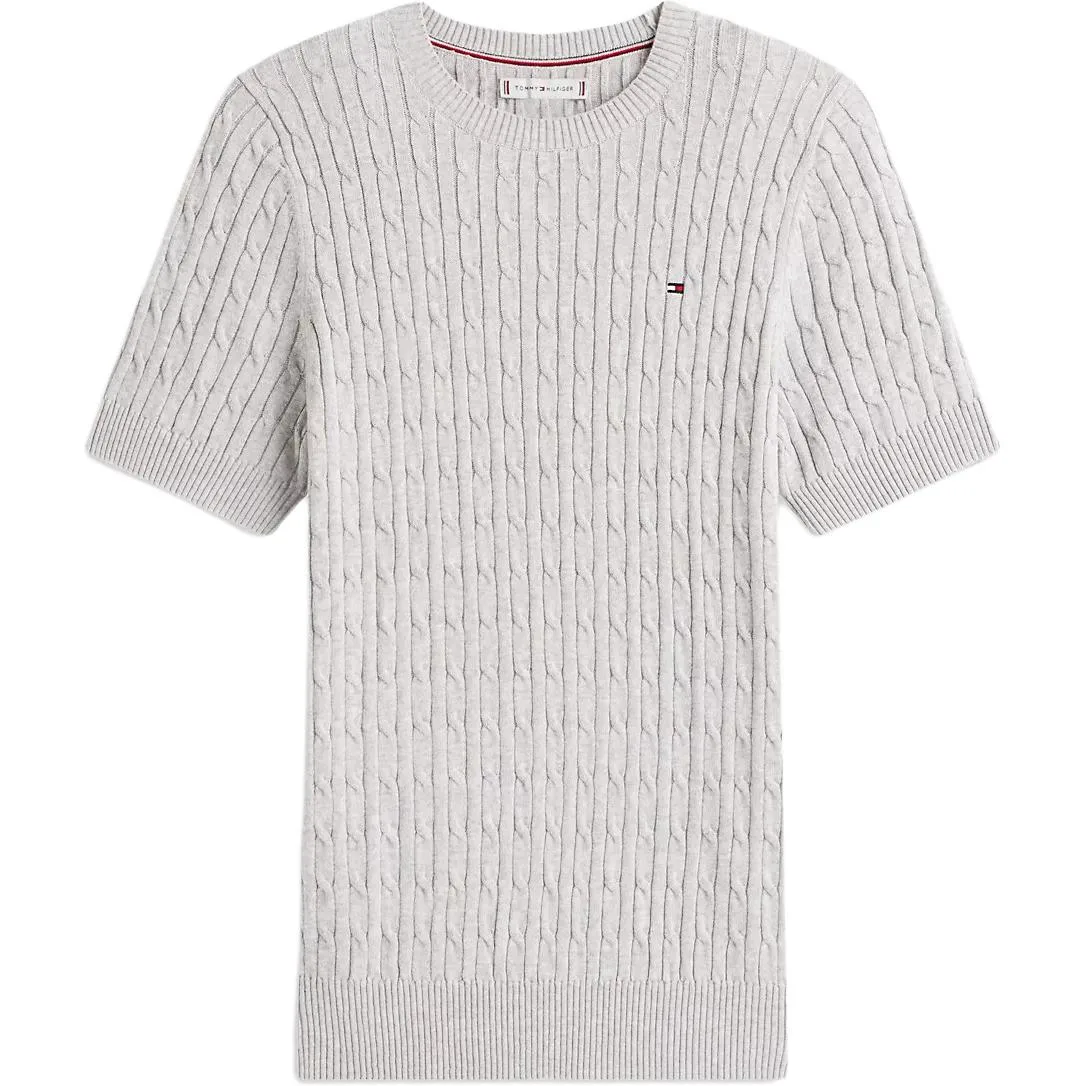 Tommy Hilfiger Свитер Women's Gray Crew Neck Moderate Others