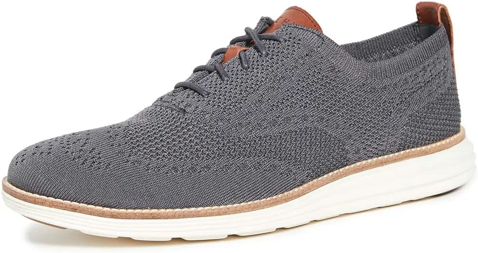 Женские оксфорды Cole Haan OriginalGrand Stitchlite Wingtip, 2-Grey Magnet Ivory