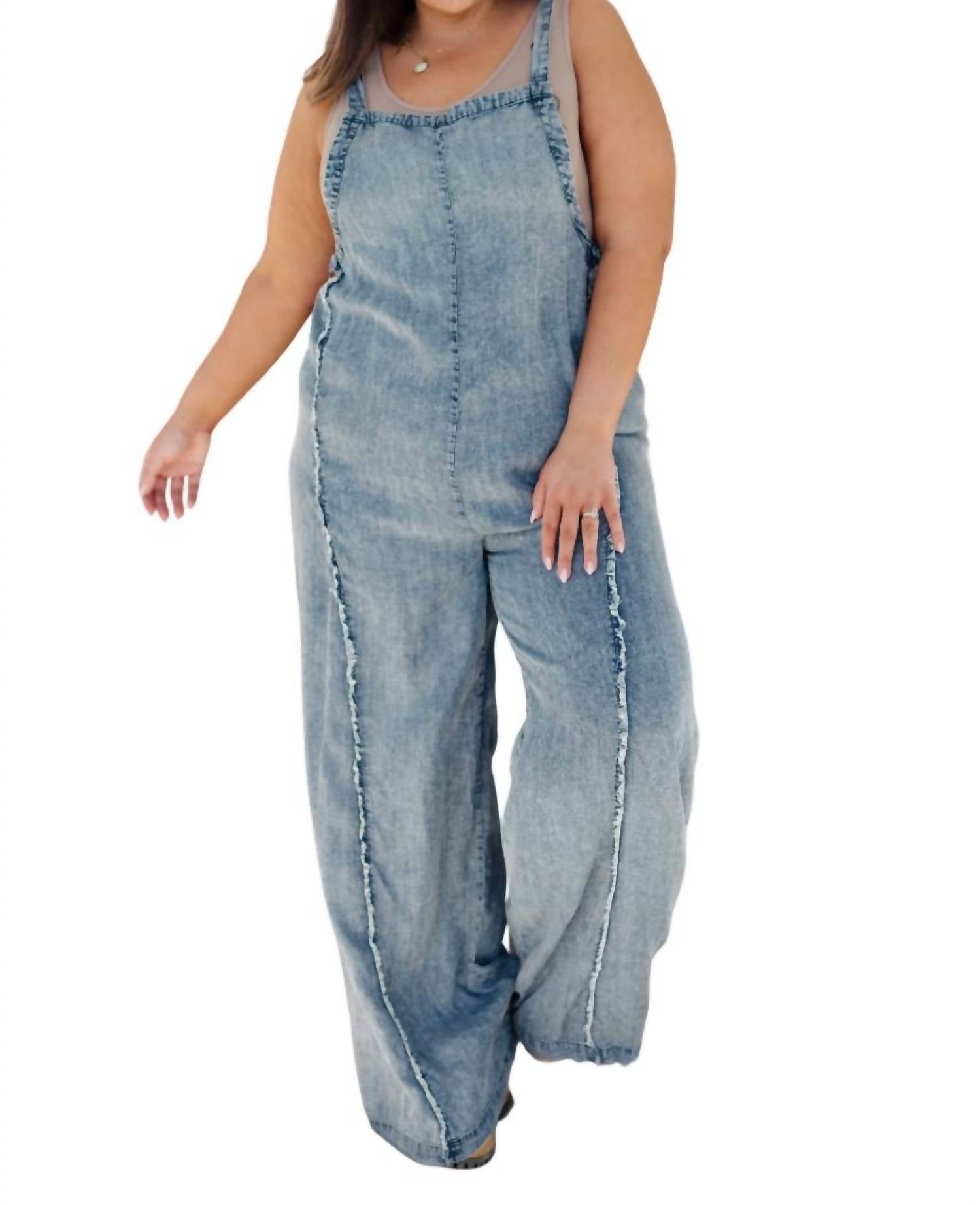 

Надежный комбинезон Mineral Wash из денима Chambray eesome, цвет chambray denim