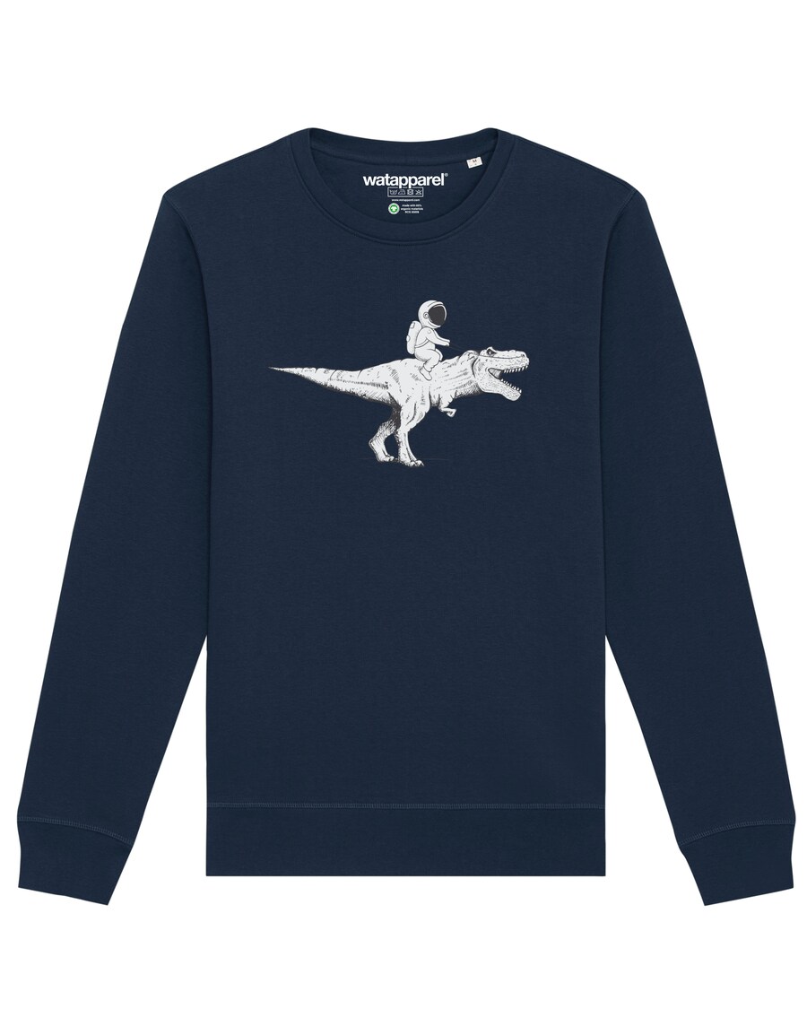 

Толстовка Watapparel Astronaut on T-Rex, темно-синий