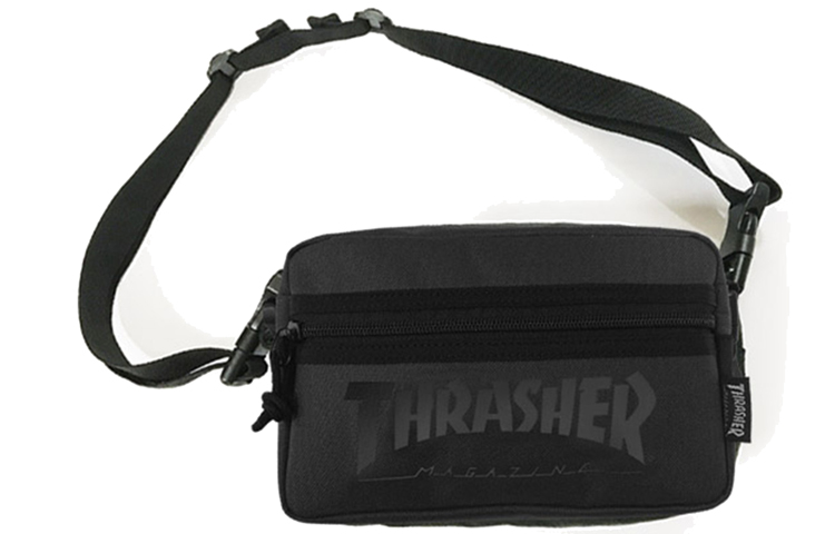 

Thrasher Маленькая холщовая сумка через плечо, сумка на плечо, сумка-кроссбоди, унисекс, черная