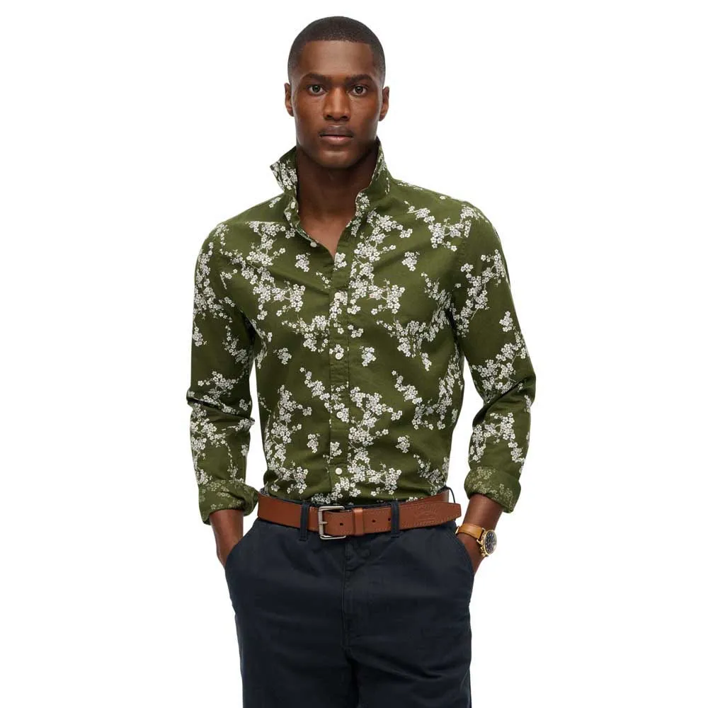 

Рубашка с длинным рукавом Superdry Beach, зеленый