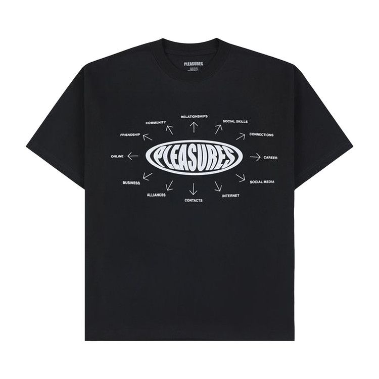 

Футболка Pleasures Overview Logo T-Shirt, Black