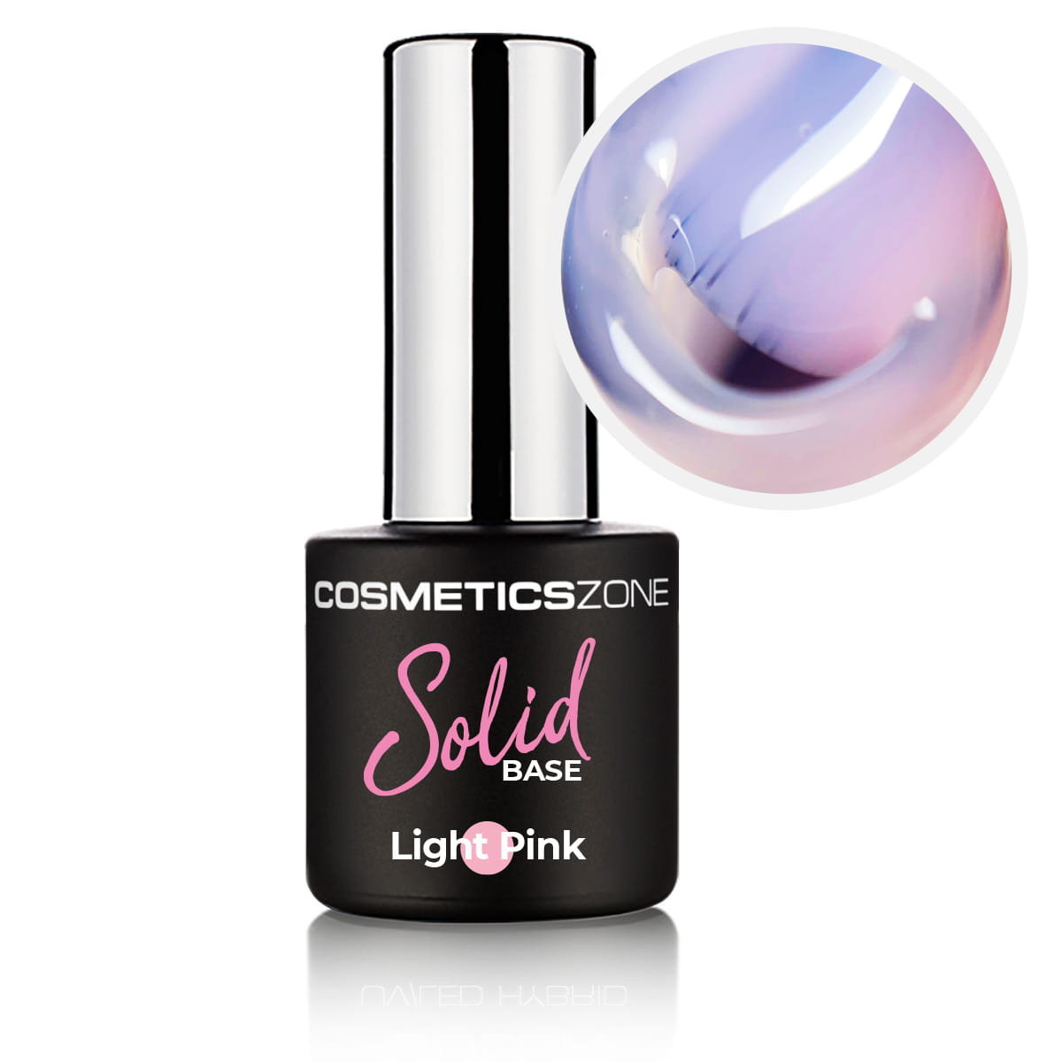 

Светло-розовая строительная гибридная база Solid Base Light Pink 7мл Cosmetics Zone