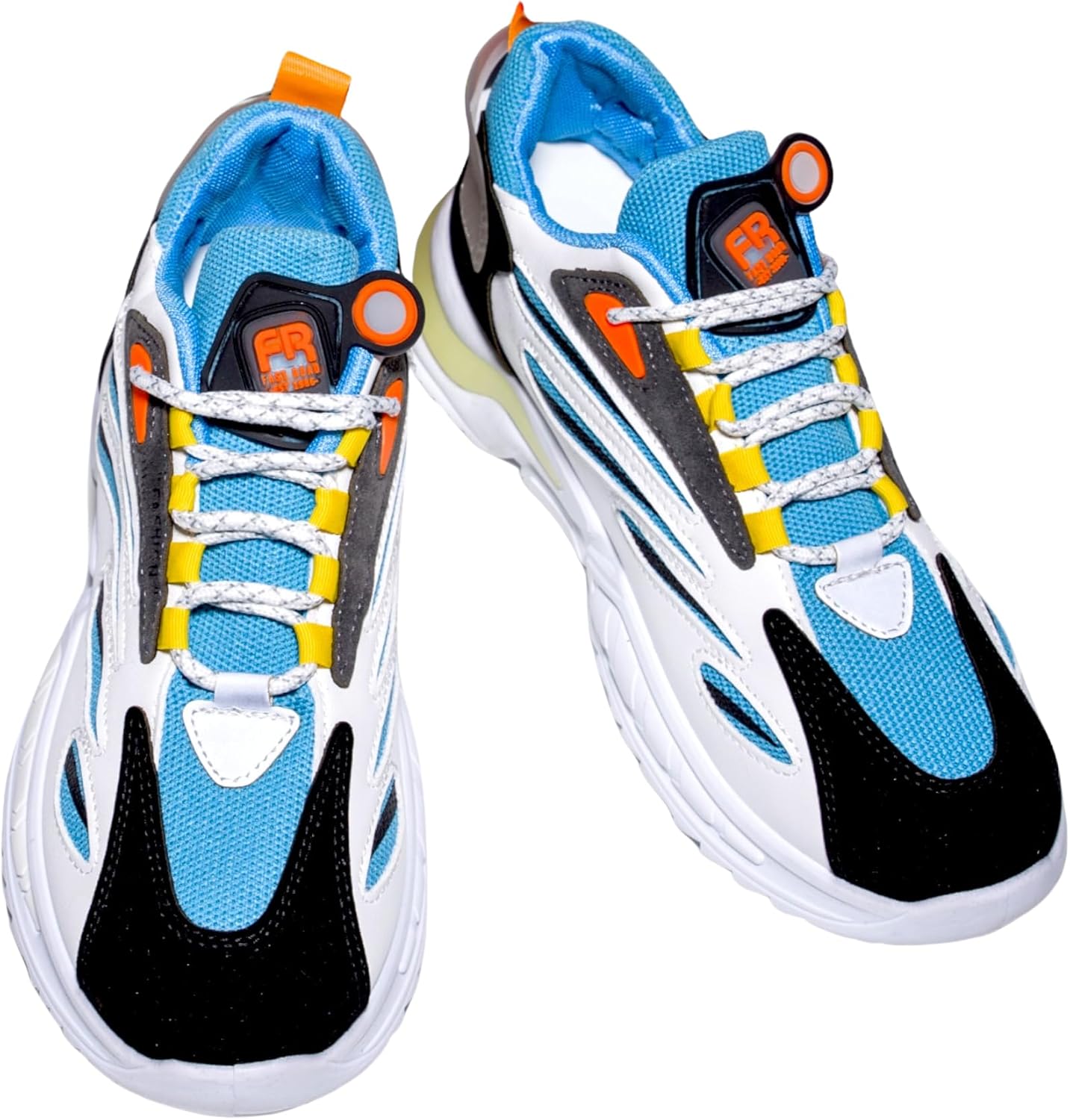 

Кроссовки Fast Road Spectrum - Яркие спортивные туфли с противоскользящей подошвой, амортизирующим комфортом, прочностью PVC, для максимальной производительности, размер US 6.5-11 Generic, черный/желтый/оранжевый