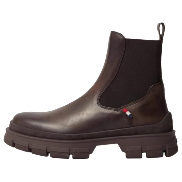 

Moncler Короткие мужские ботинки челси Hevea 7,8 см, коричневые