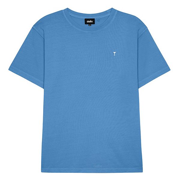 

Мужская футболка midweight garment dye lil martini Dalix, Blue