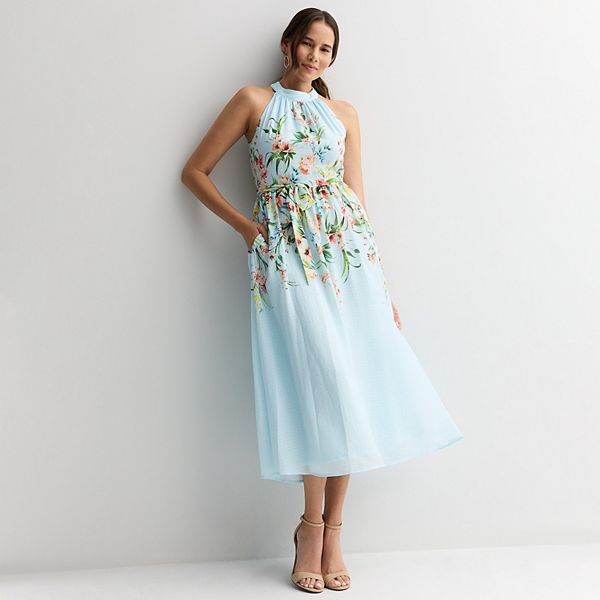 

Женское платье миди на запах с цветочным принтом без рукавов Maison Tara