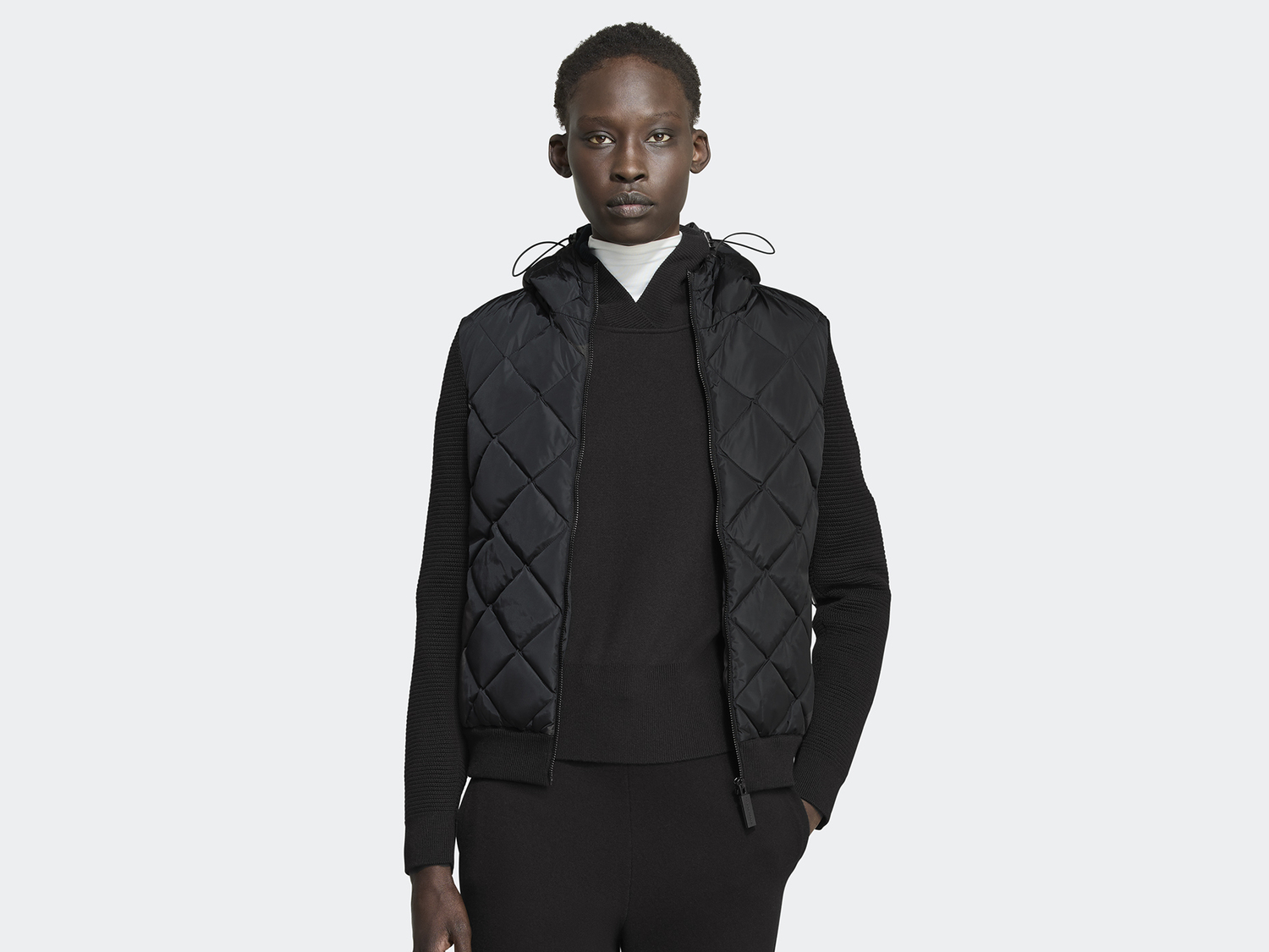 

Худи Canada Goose HyBridge Quilted Knit Black Label, черный