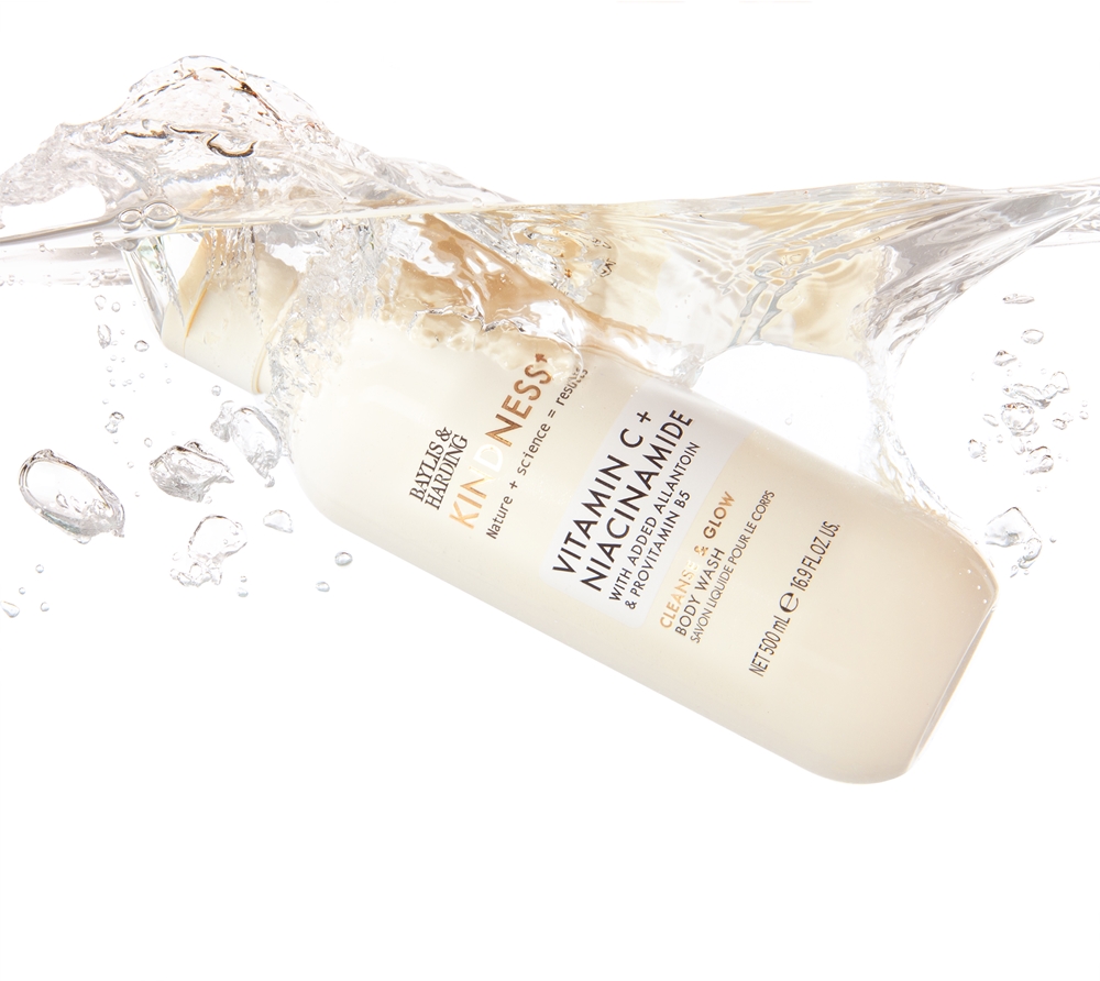 Гель для душа Kindness+ с витамином С Baylis & Harding, kvepalai orange & mango 500 мл — фото 2