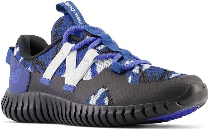Кроссовки New Balance Kid's Playgruv V1 с эластичной шнуровкой, черный/серый — фото 4