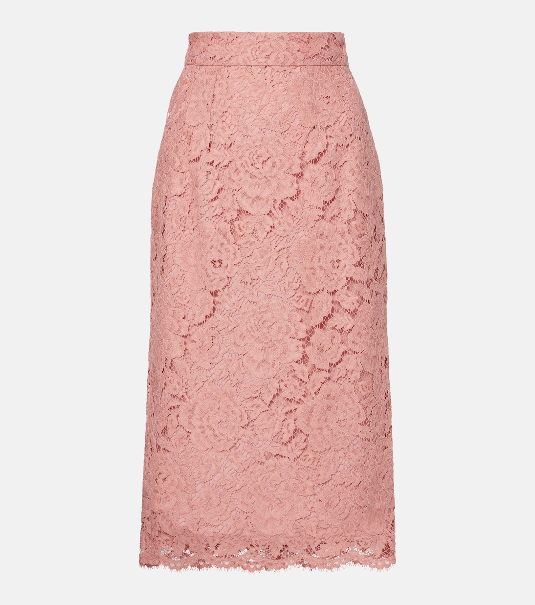 

Кружевная юбка миди Dolce&Gabbana, Rosa Polvere Scuro