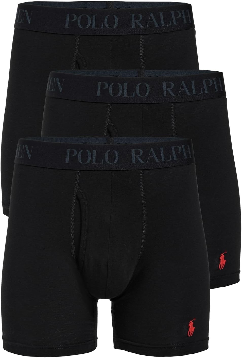 Polo Ralph Lauren Нижнее белье Мужские 4D Flex Хлопковые Модальные Трусы-боксеры 3 шт, Polo Black