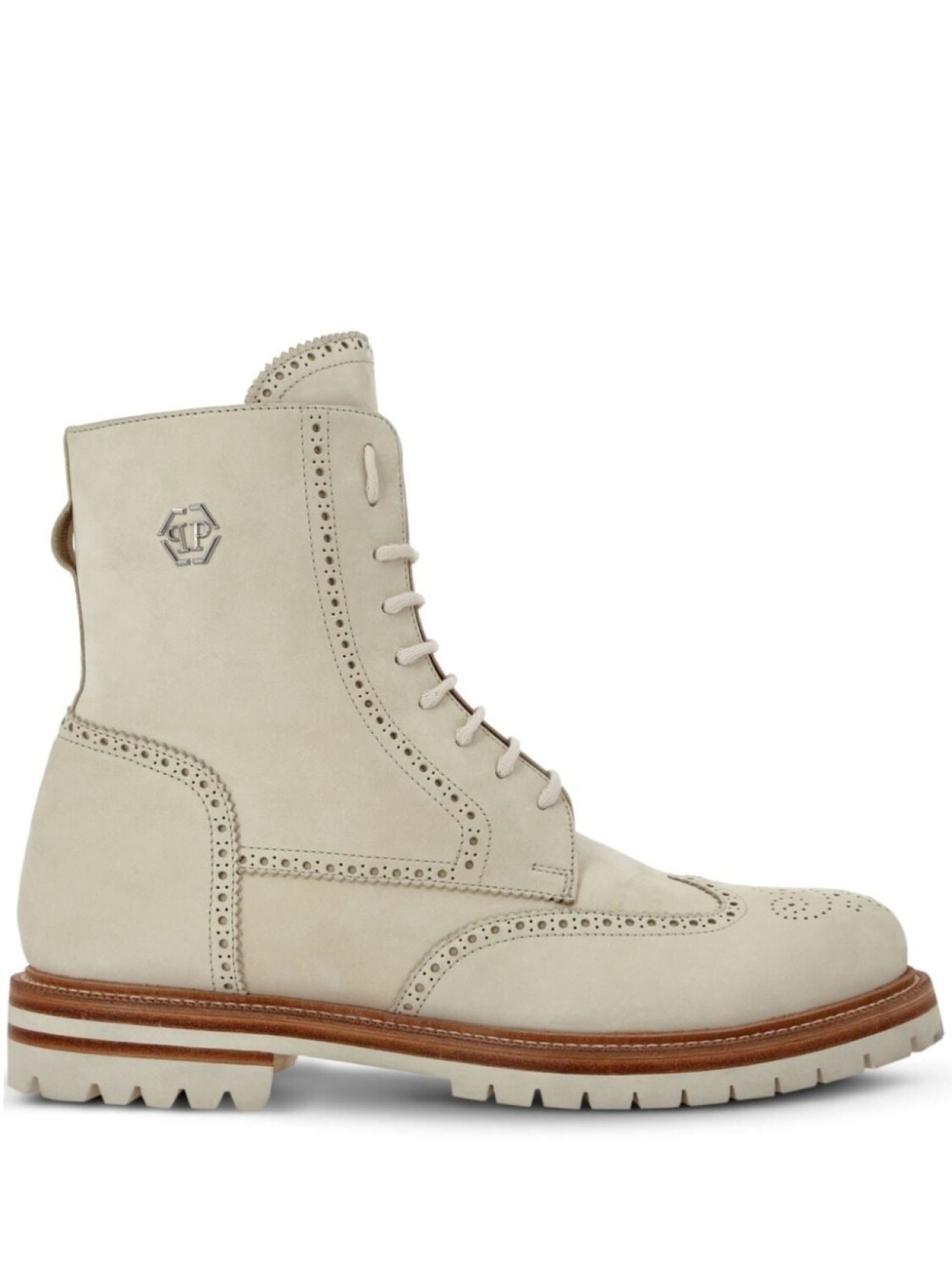 

Philipp Plein ботинки Nubuck, нейтральный цвет
