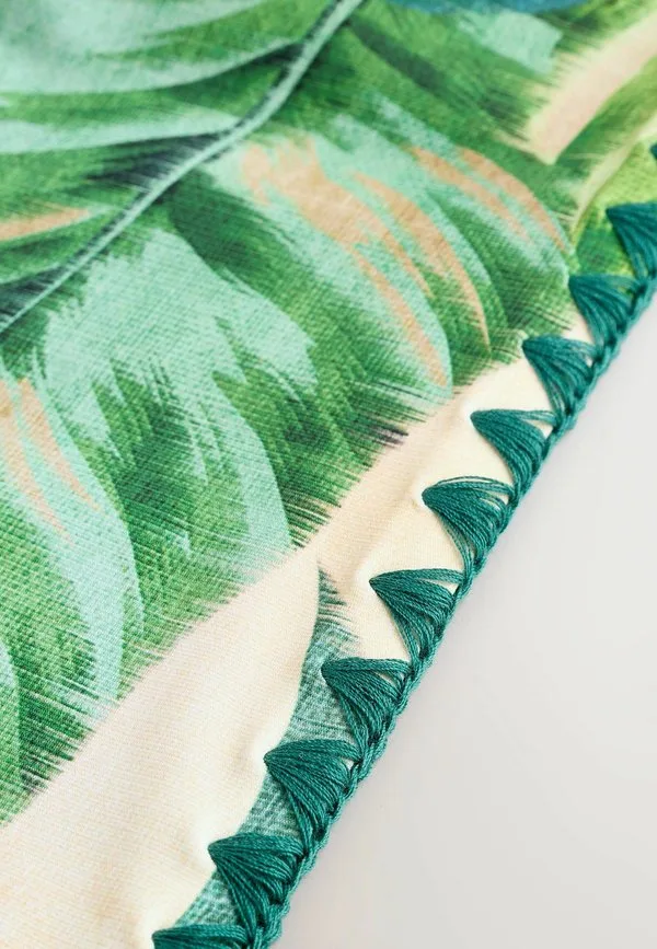 Плавки-Бикини средней длины с высоким вырезом для ног Next, Red Tropical — фото 4