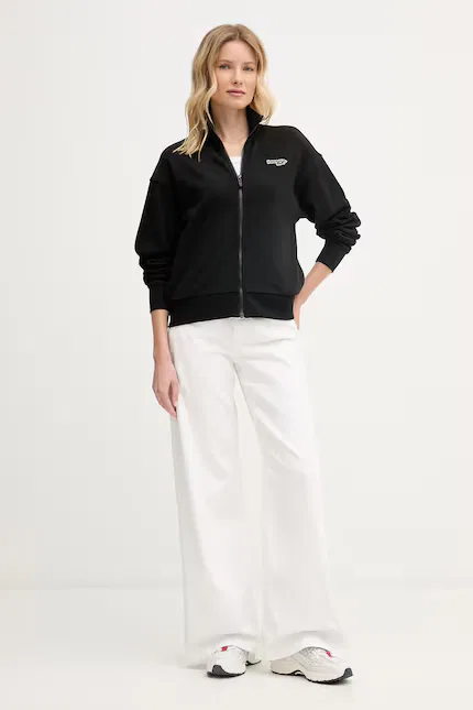 Худи Lacoste, черный на молнии — фото 2