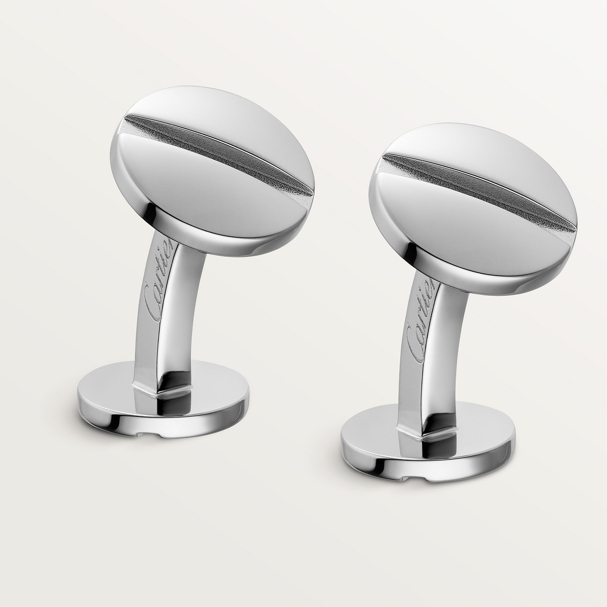 

Запонки Cartier Boutons de manchettes Santos de Cartier, цельное серебро