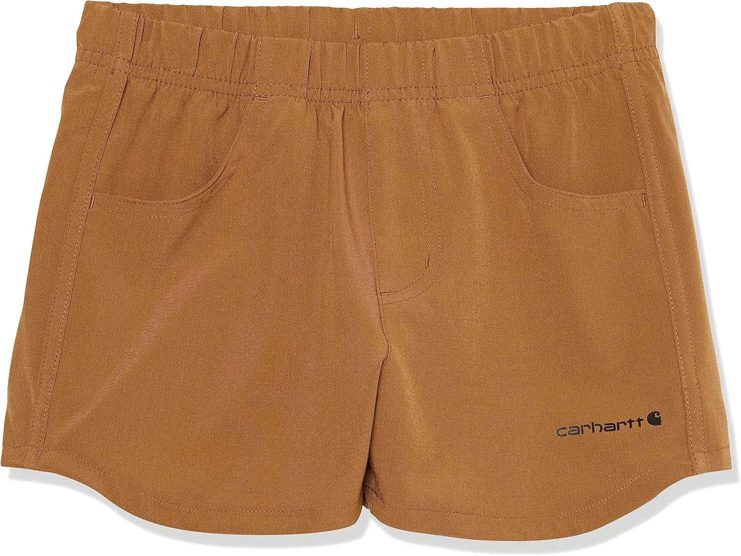 Шорты Carhartt Girls Rugged Flex Ripstop Denim Short, коричневый