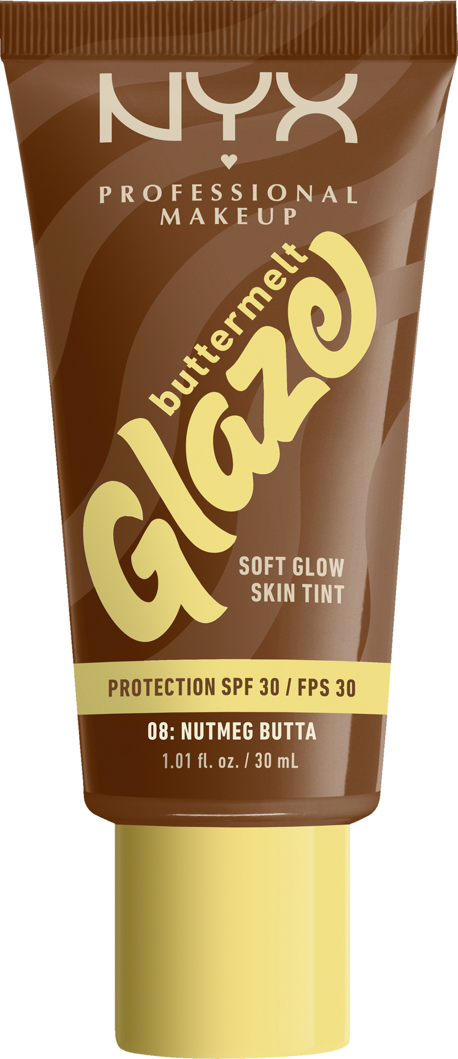 

Тональный крем NYX Professional MakeUp Buttermelt Glaze Foundation 08 Nutmeg Butta LSF 30