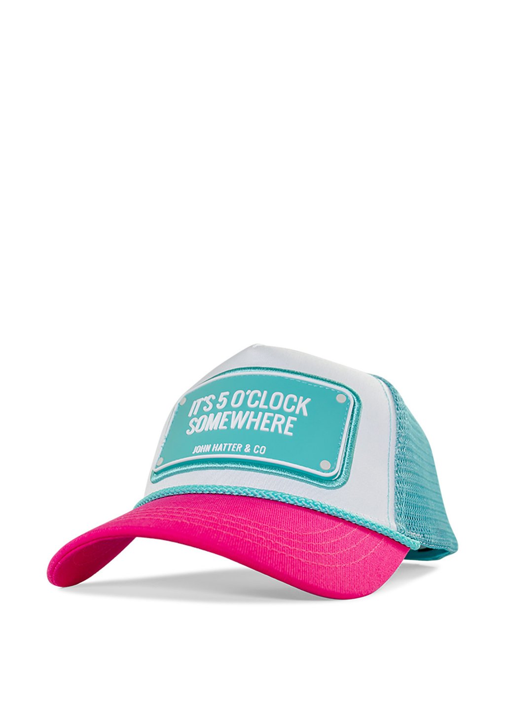

Бейсболка TRUCKER IT S O CLOCK SOMEWHERE John Hatter & Co, розовый