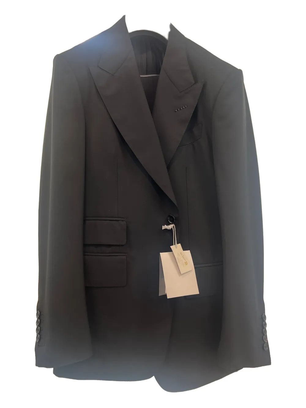 

Шерстяной костюм с однобортным пиджаком TOM FORD